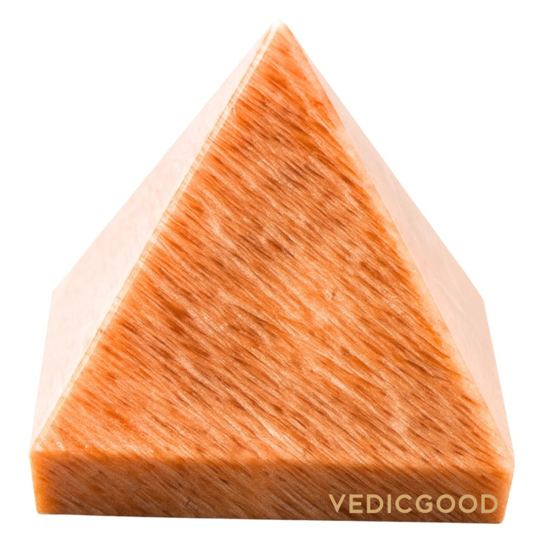 Peach Moonstone Pyramid (1 Inch)