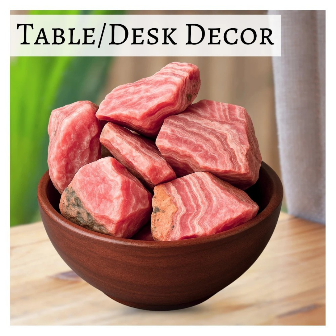 Raw Rhodochrosite Crystals (2 Pieces)