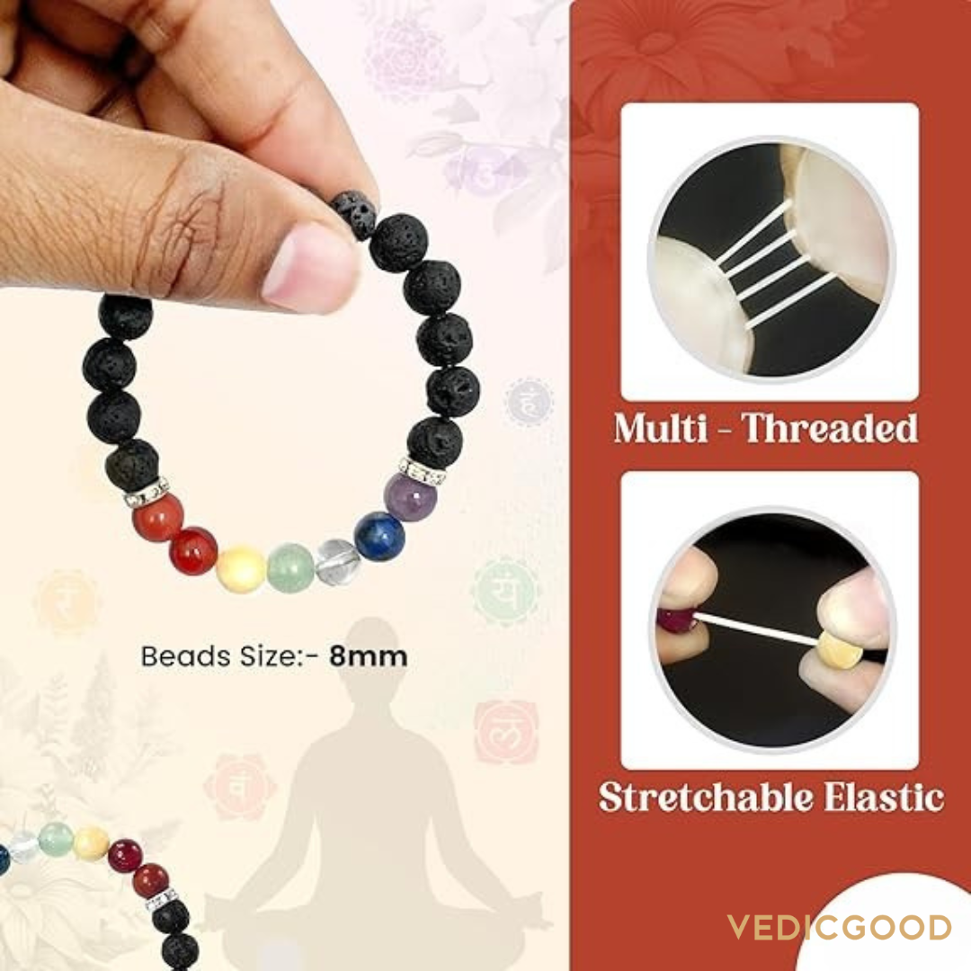 7 Chakra Reiki Healing Bracelet for Men & Women