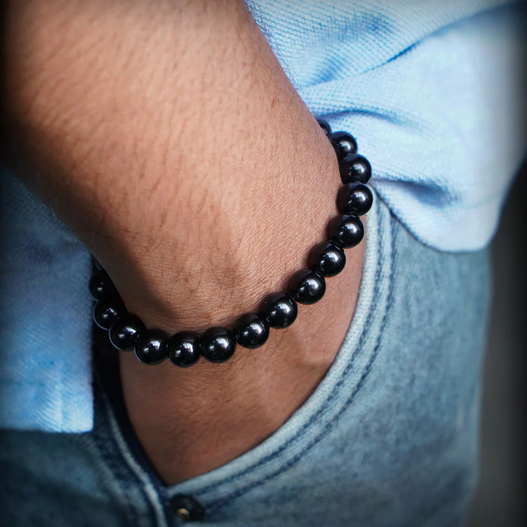 Black Obsidian Natural Stone Bracelet