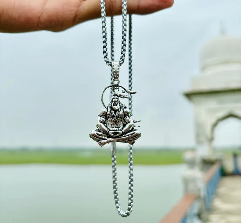Hanumanji Meditation Pendant With Chain (Flat 50% OFF)