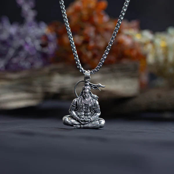 Hanumanji Meditation Pendant With Chain (Flat 50% OFF)