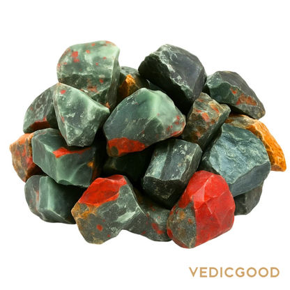 Raw African Bloodstone Crystals (2 Pieces)