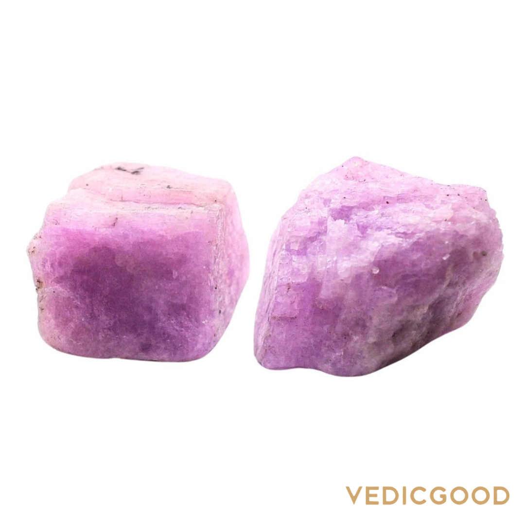 Raw Kunzite Crystals (2 Pieces)
