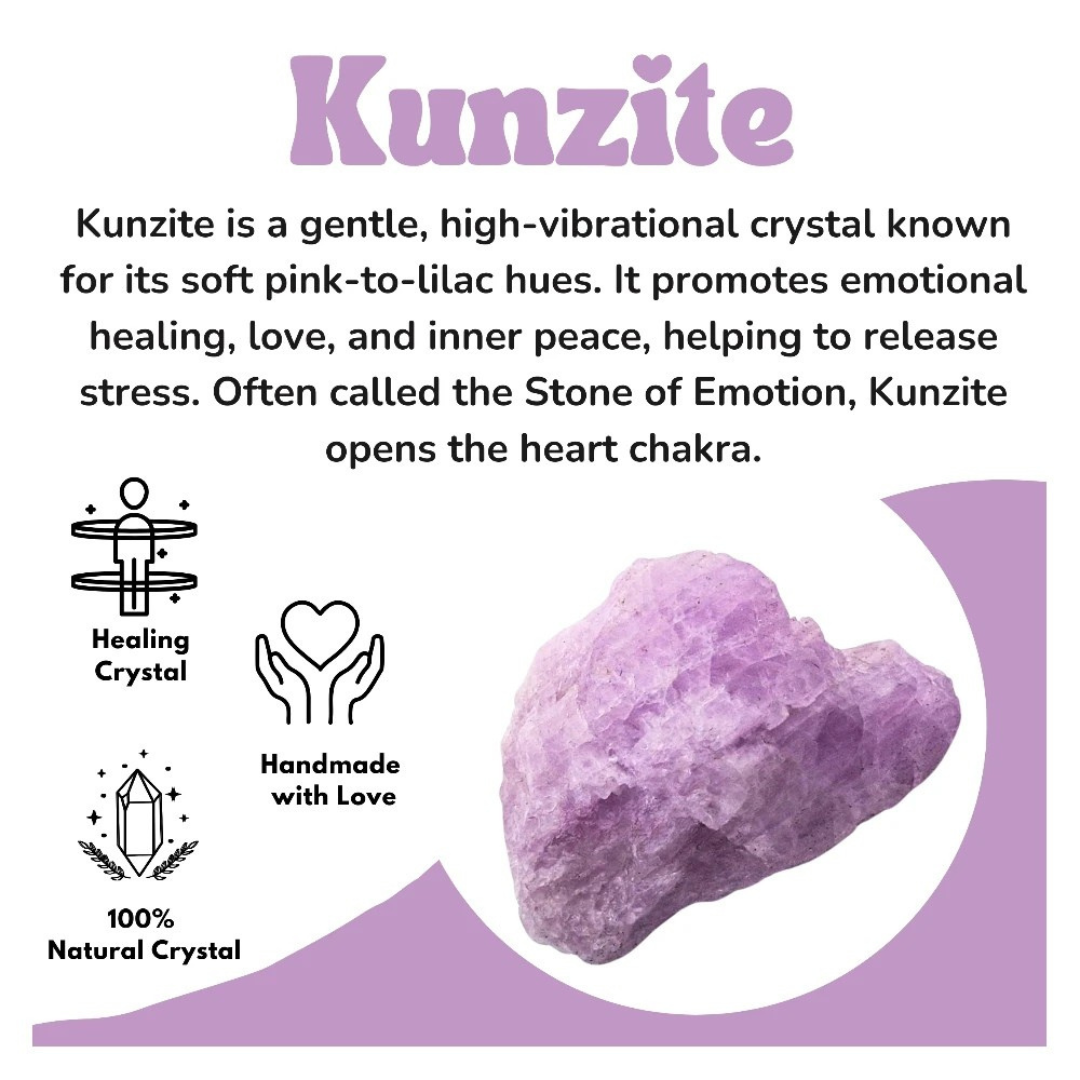 Raw Kunzite Crystals (2 Pieces)