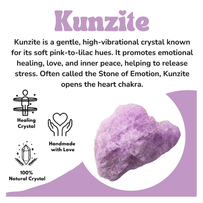 Raw Kunzite Crystals (2 Pieces)