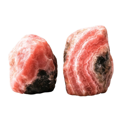 Raw Rhodochrosite Crystals (2 Pieces)
