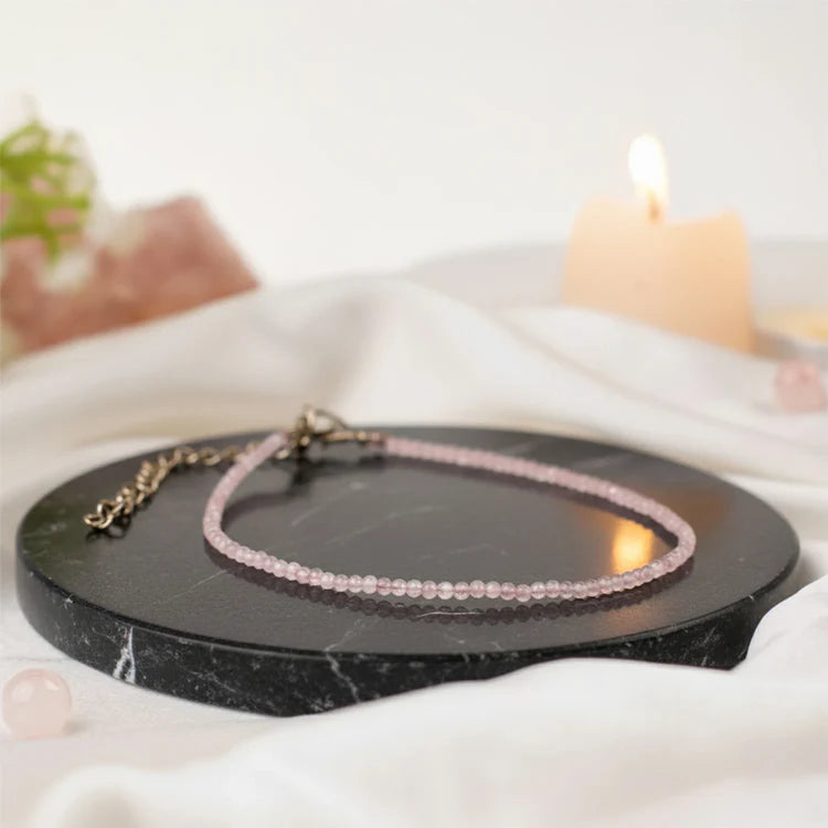 Rose Quartz Anklet