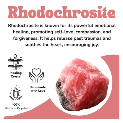 Raw Rhodochrosite Crystals (2 Pieces)