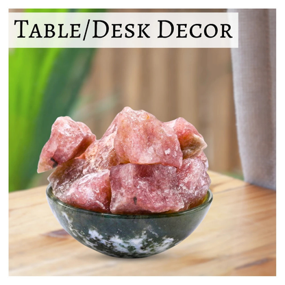 Raw Strawberry Quartz Crystals (2 Pieces)