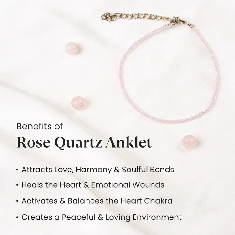 Rose Quartz Anklet