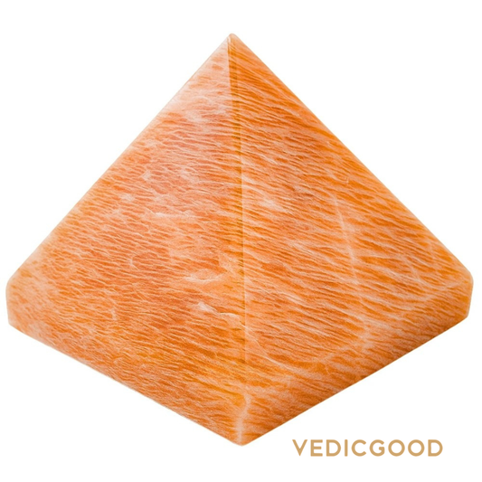 Peach Moonstone Pyramid (1 Inch)
