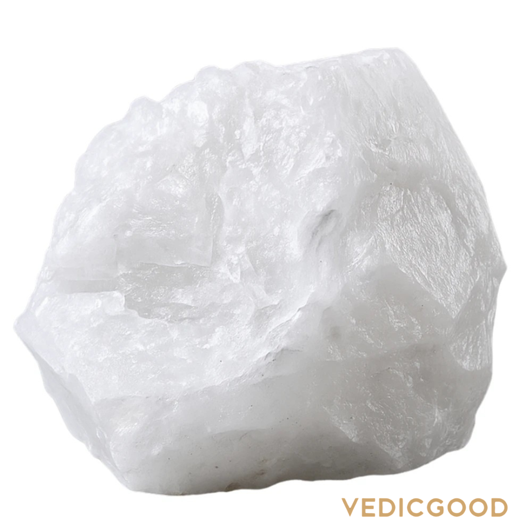 Raw Snow Quartz Crystals (2 Pieces)