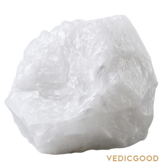 Raw Snow Quartz Crystals (2 Pieces)