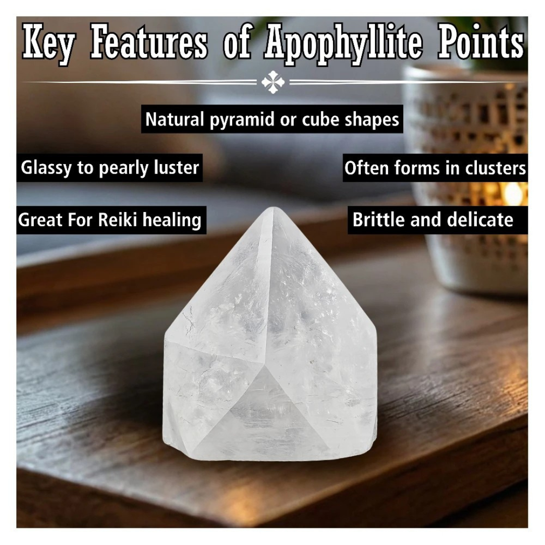 Apophyllite Points (2 Pieces)