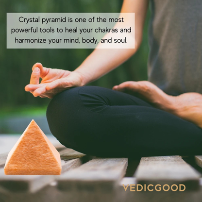 Peach Moonstone Pyramid (1 Inch)