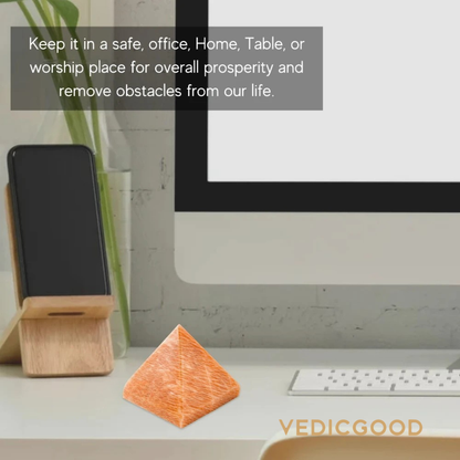 Peach Moonstone Pyramid (1 Inch)