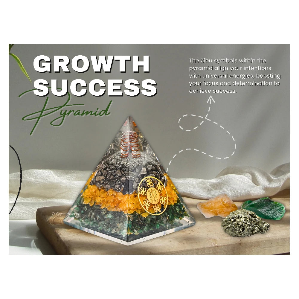 Money Magnet Pyramid with Zibu Symbol - Vastu Pyramid for Pooja