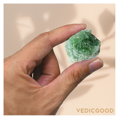 Raw Green Strawberry Quartz Crystals (2 Pieces)