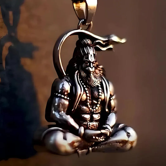 Hanumanji Meditation Pendant With Chain (Flat 50% OFF)