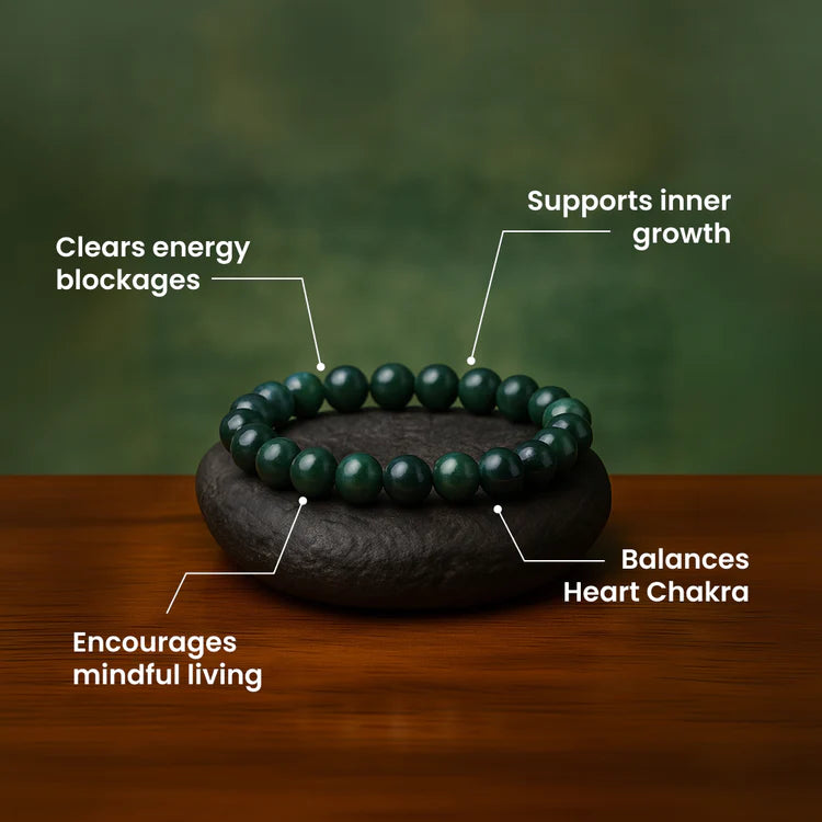 Moss Agate Stone Bracelet