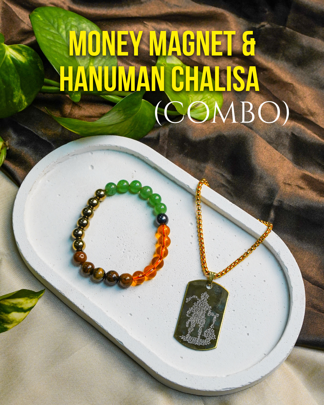 Money Magnent Bracelet & Hanuman Chalisa pendant (Combo) Flat 50% OFF