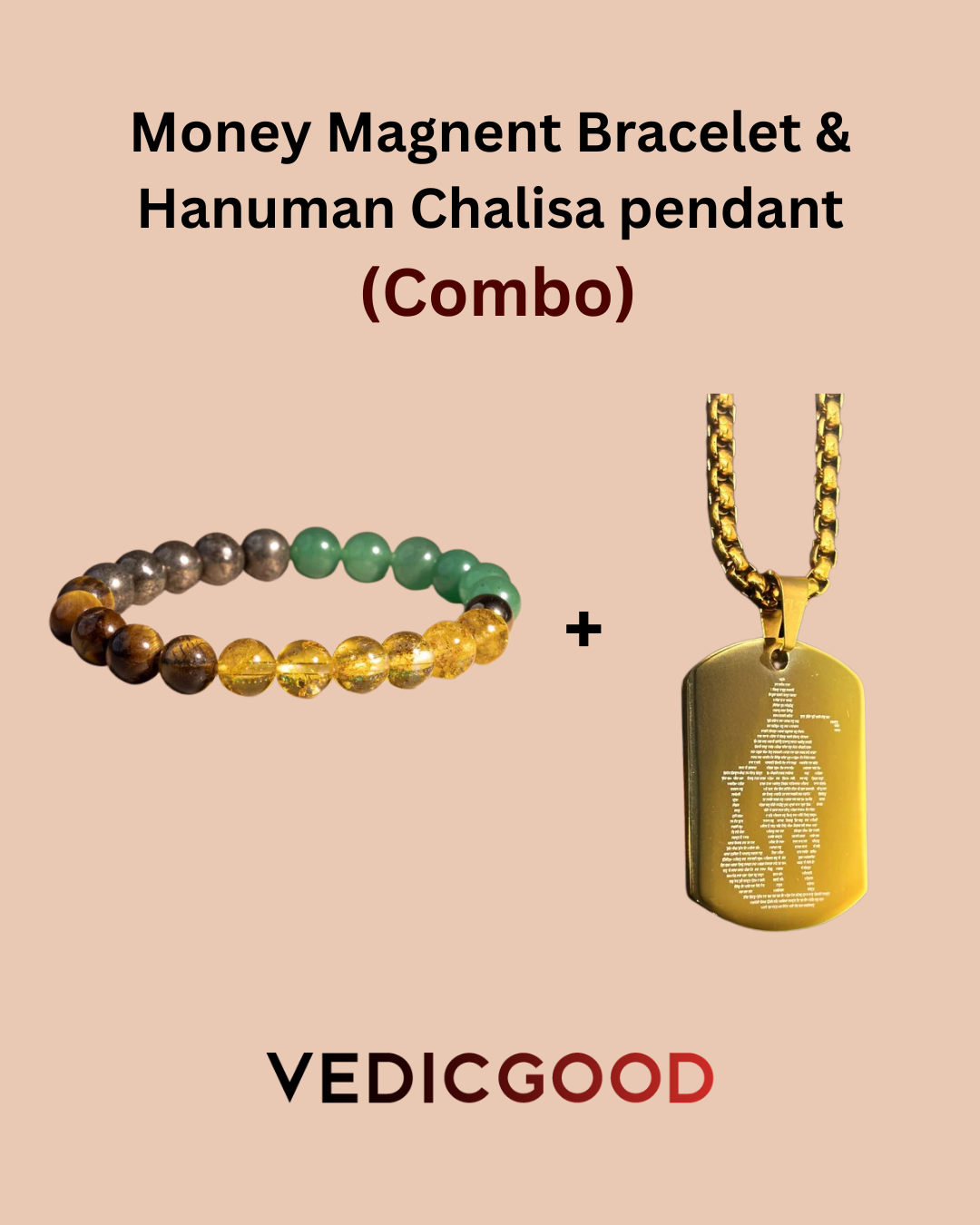 Money Magnent Bracelet & Hanuman Chalisa pendant (Combo) Flat 50% OFF