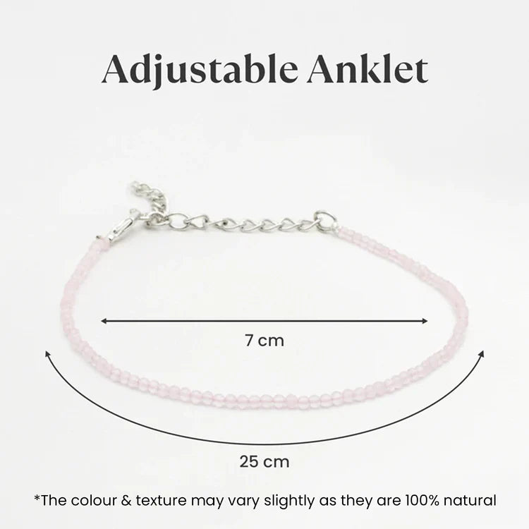 Rose Quartz Anklet