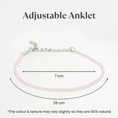 Rose Quartz Anklet